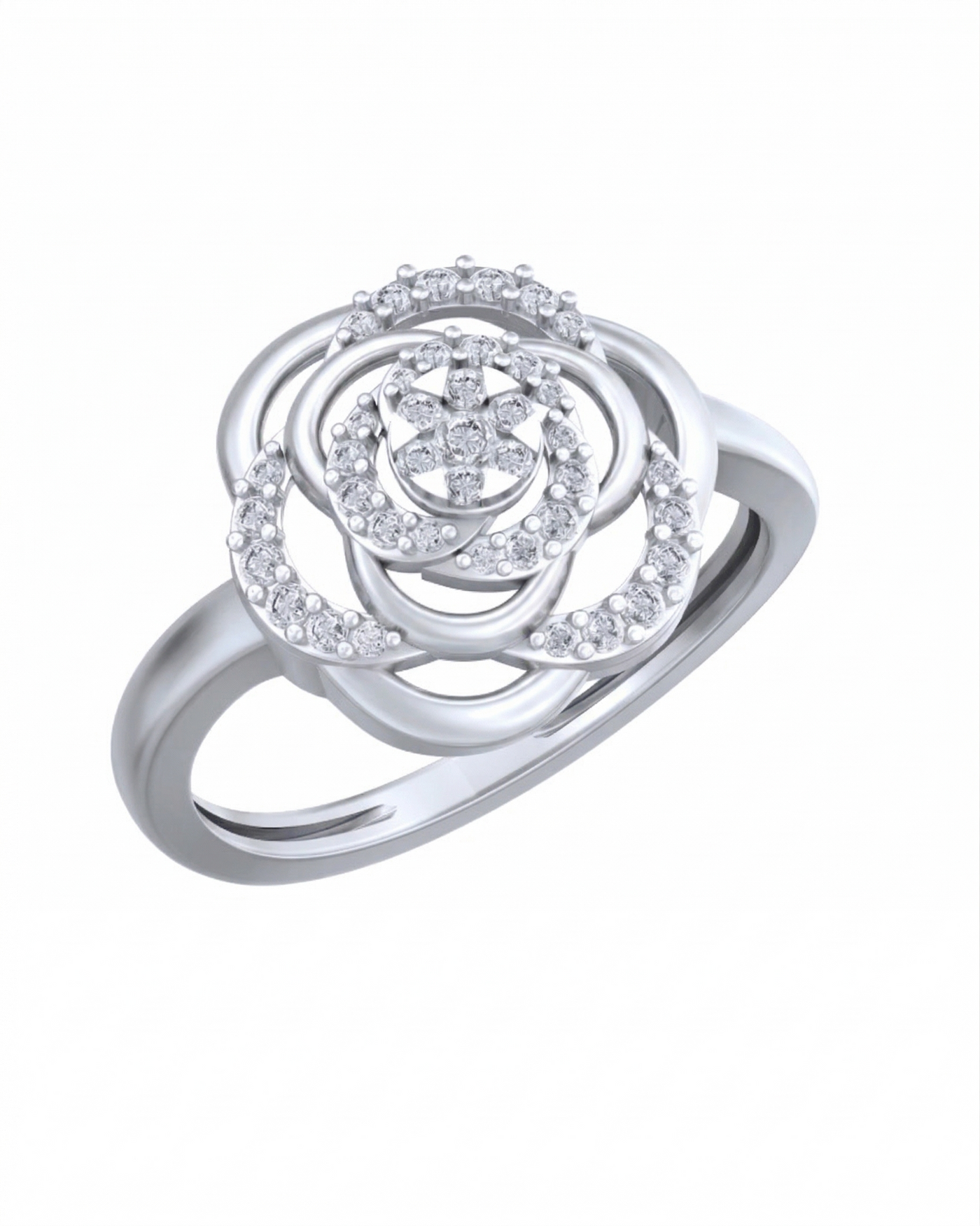 Gold & Diamond Engagement Ring For Women KRC10803
