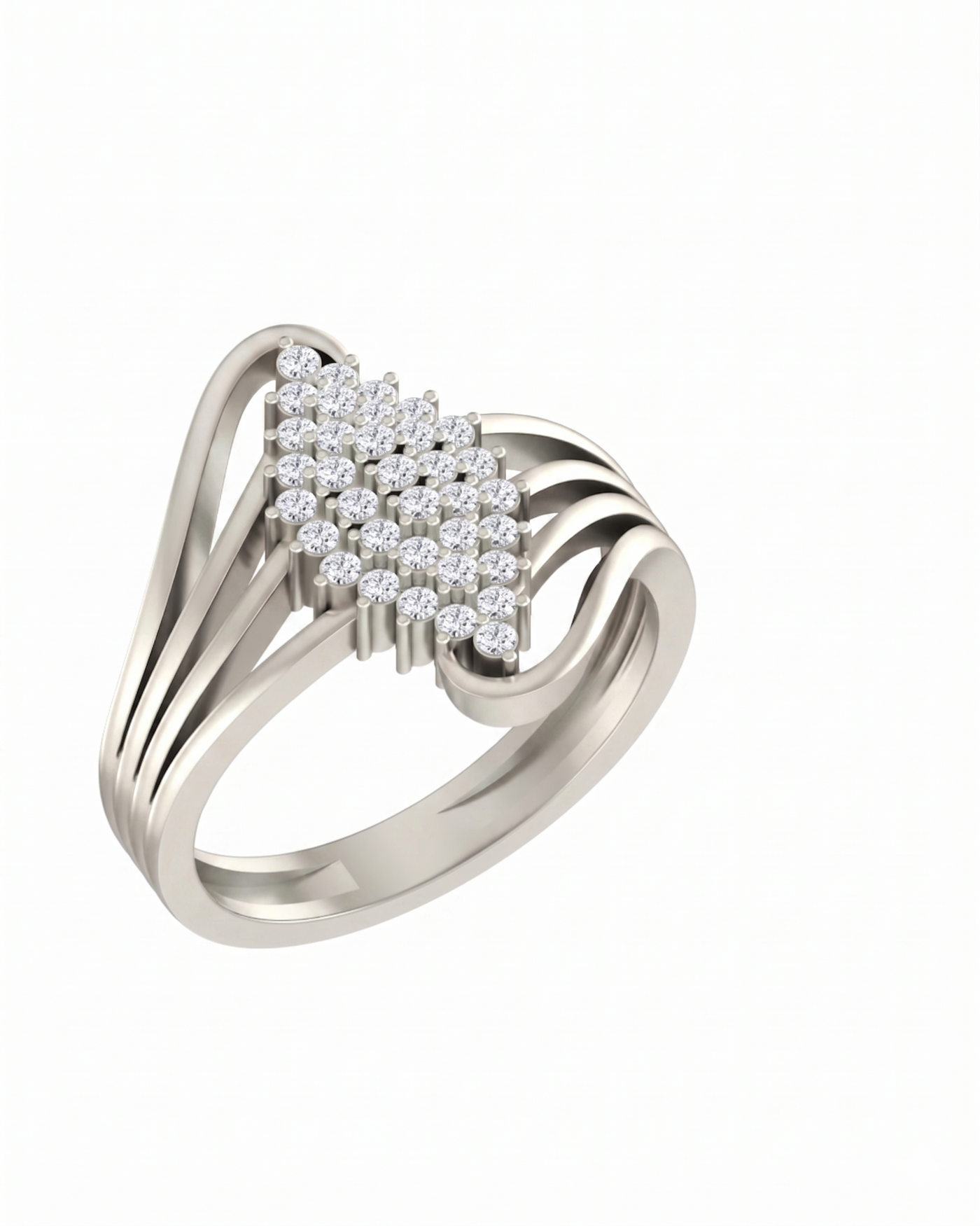 Gold & Diamond Engagement Ring For Women KRC10586