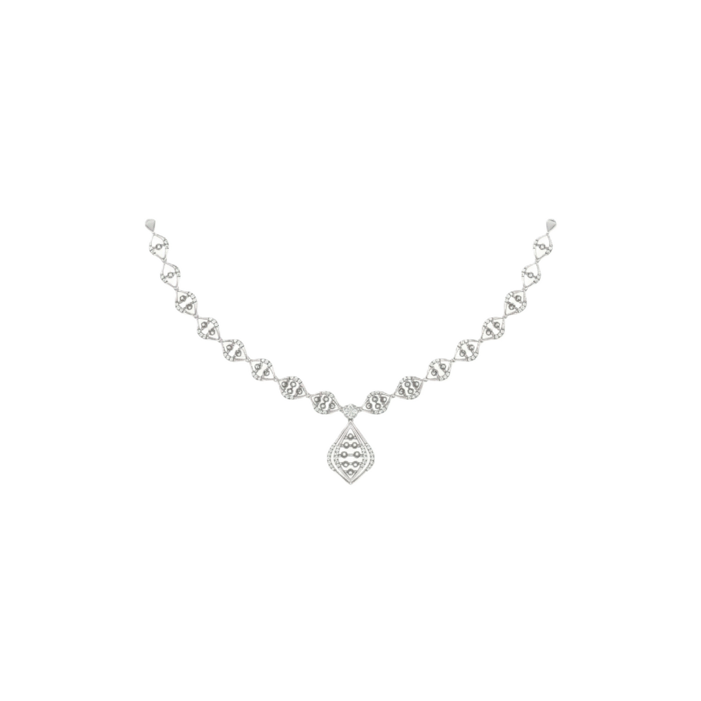 Gold & Diamond Lightweight Necklace Set KRB60022