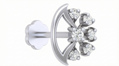 18K Gold & Diamond Stud Nose Pin KRA50168