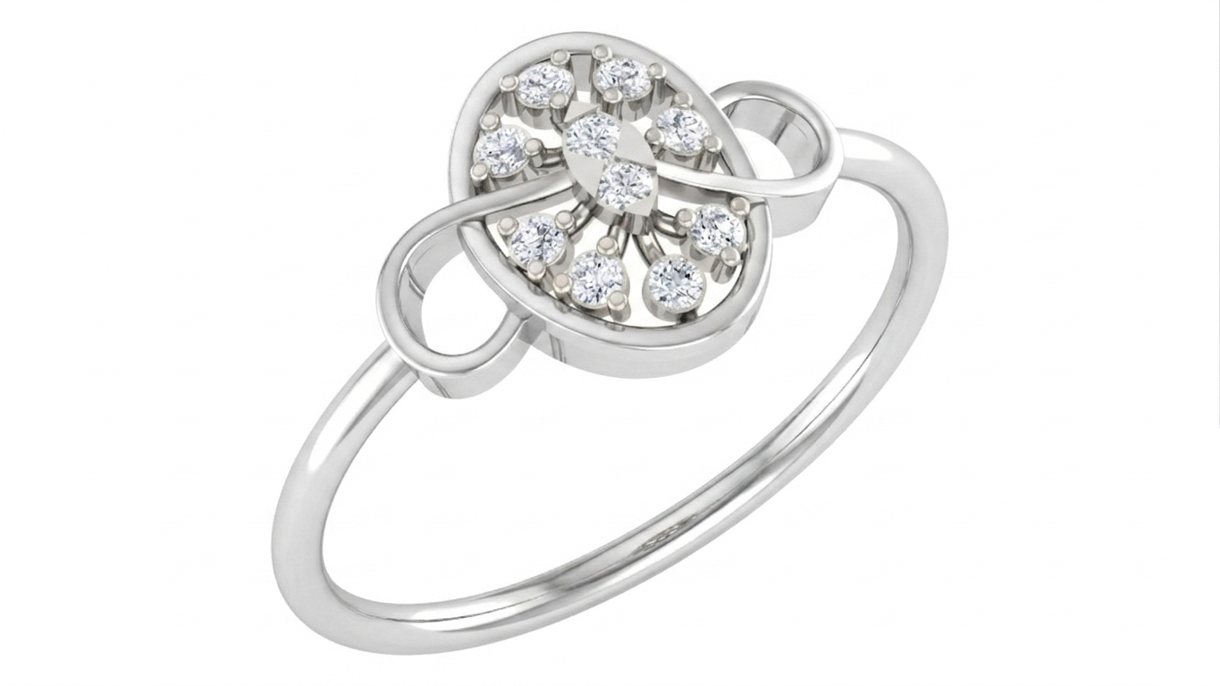 Gold & Diamond Cocktail Ring For Women KRC10241