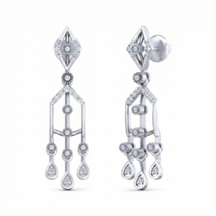 14K Gold & Diamond Women Dangler Earring KRB44110E