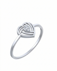 18K Gold & Diamond Dailywear Ring For Women KSK140