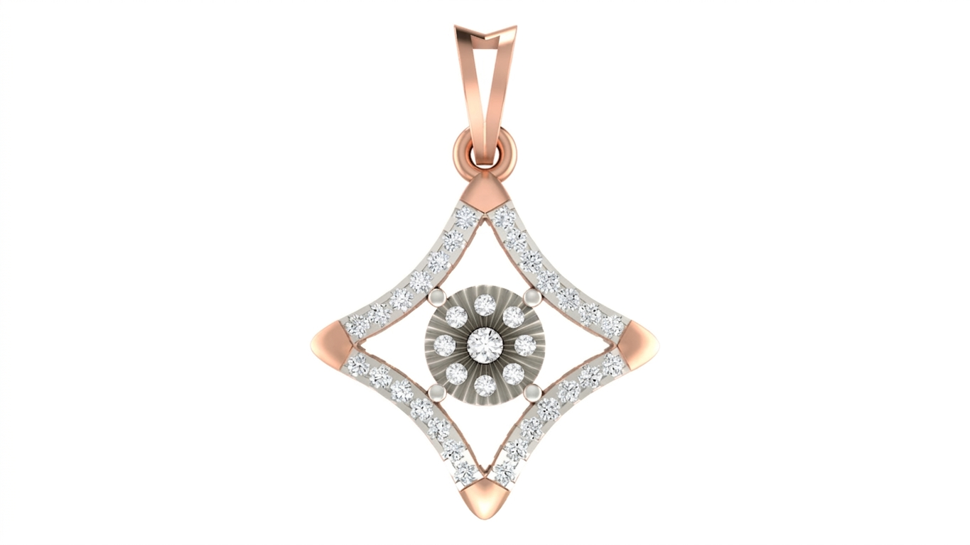 Gold & Diamond Partywear PENDANT SET KRC40732