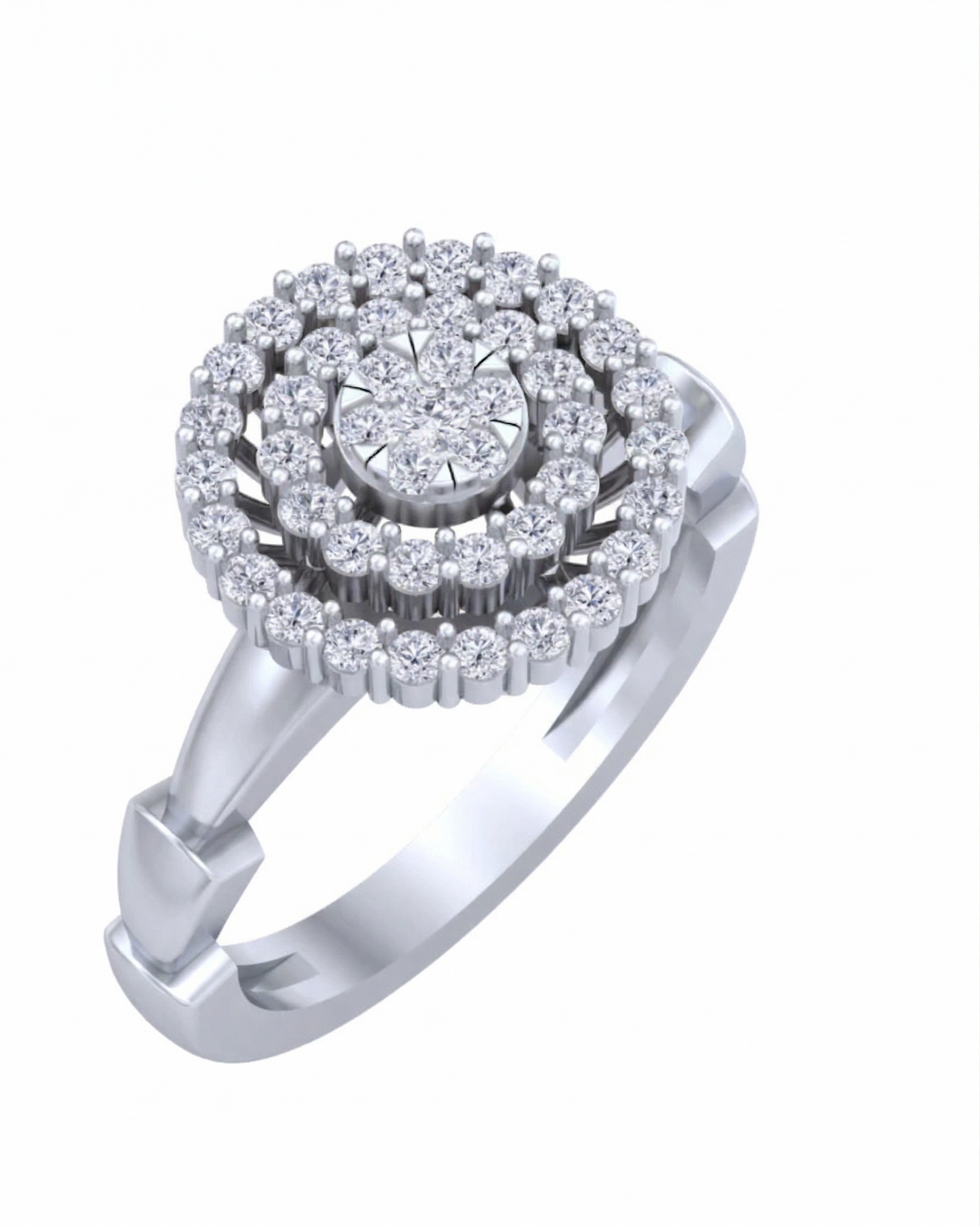 Gold & Diamond Cocktail Ring For Women KRC10815