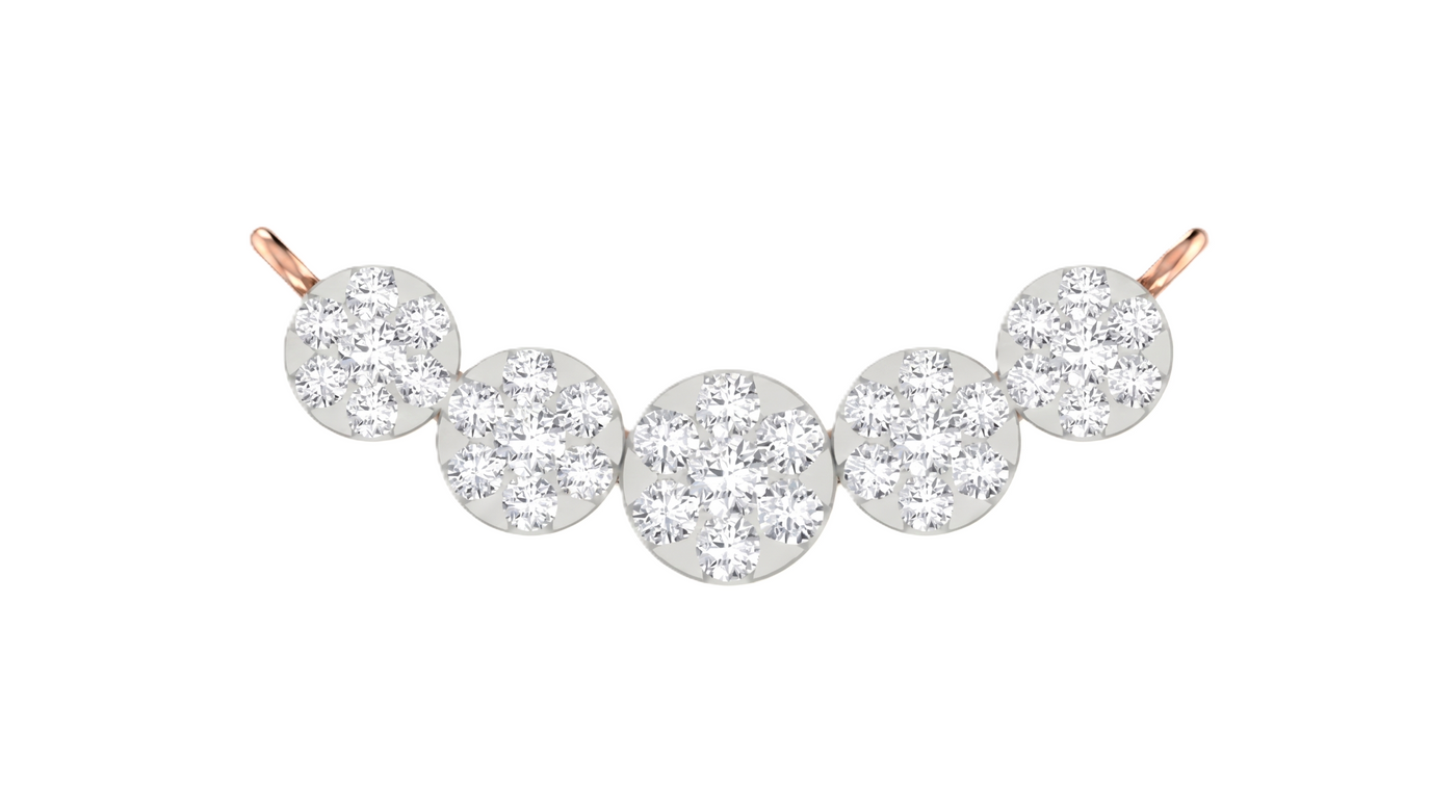 Gold & Diamond Round Mangalsutra For Women KRC50156