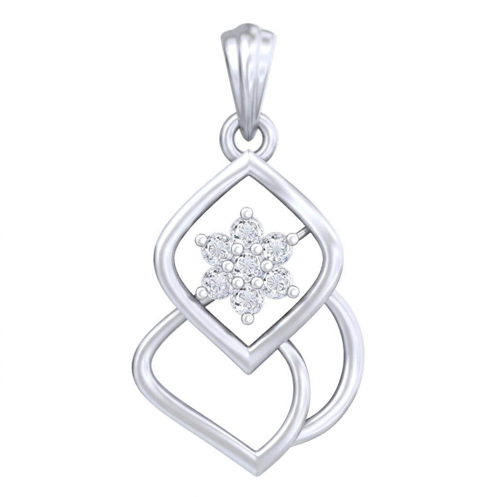 Gold & Diamond Floral Pendant Set KRC40590