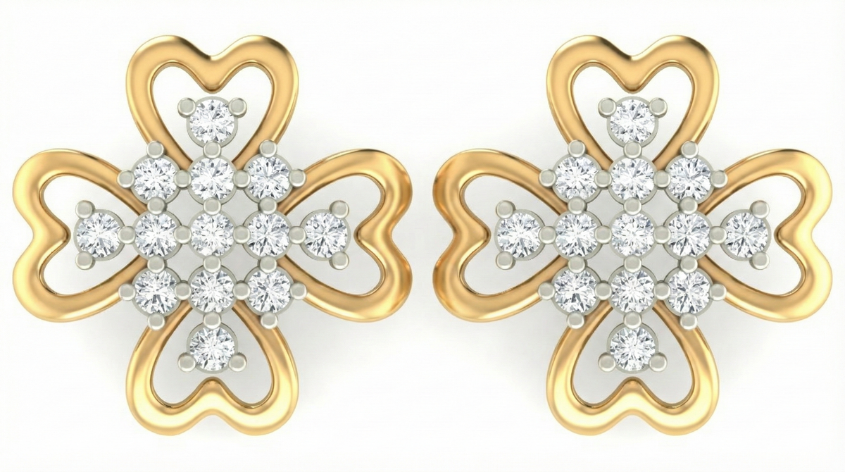 18K Gold & Diamond Women Earring KRA40083E
