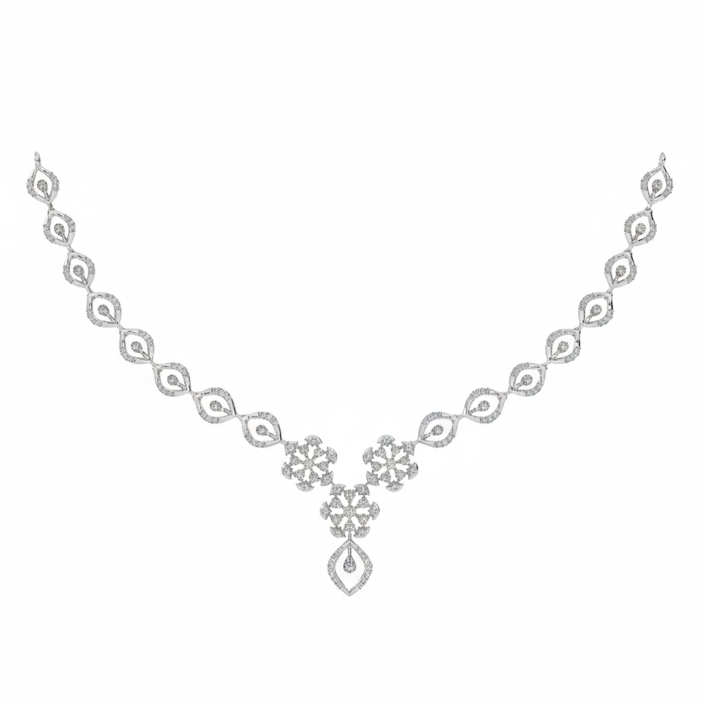 14K Gold & Diamond Dailywear Necklace Set KRH44034N