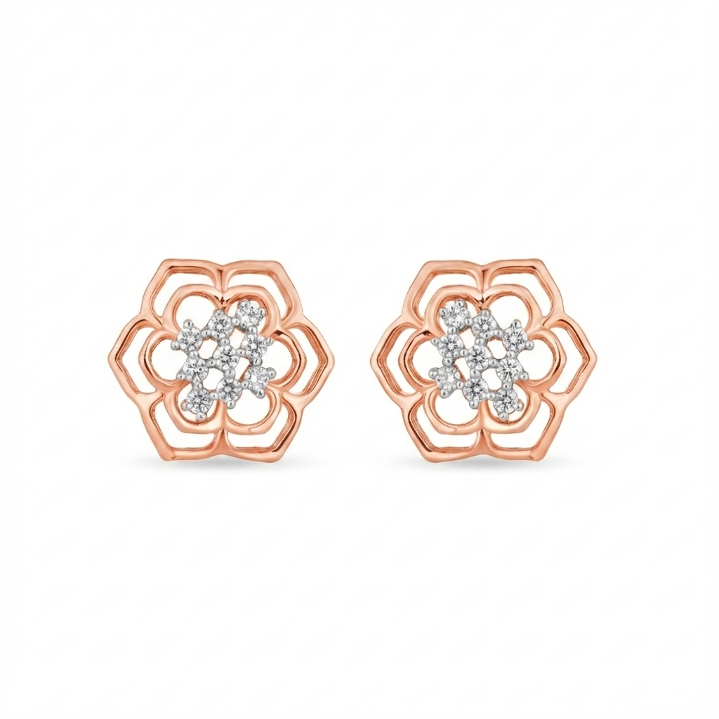 18K Gold & Diamond Women Earring ES8732MYD0010