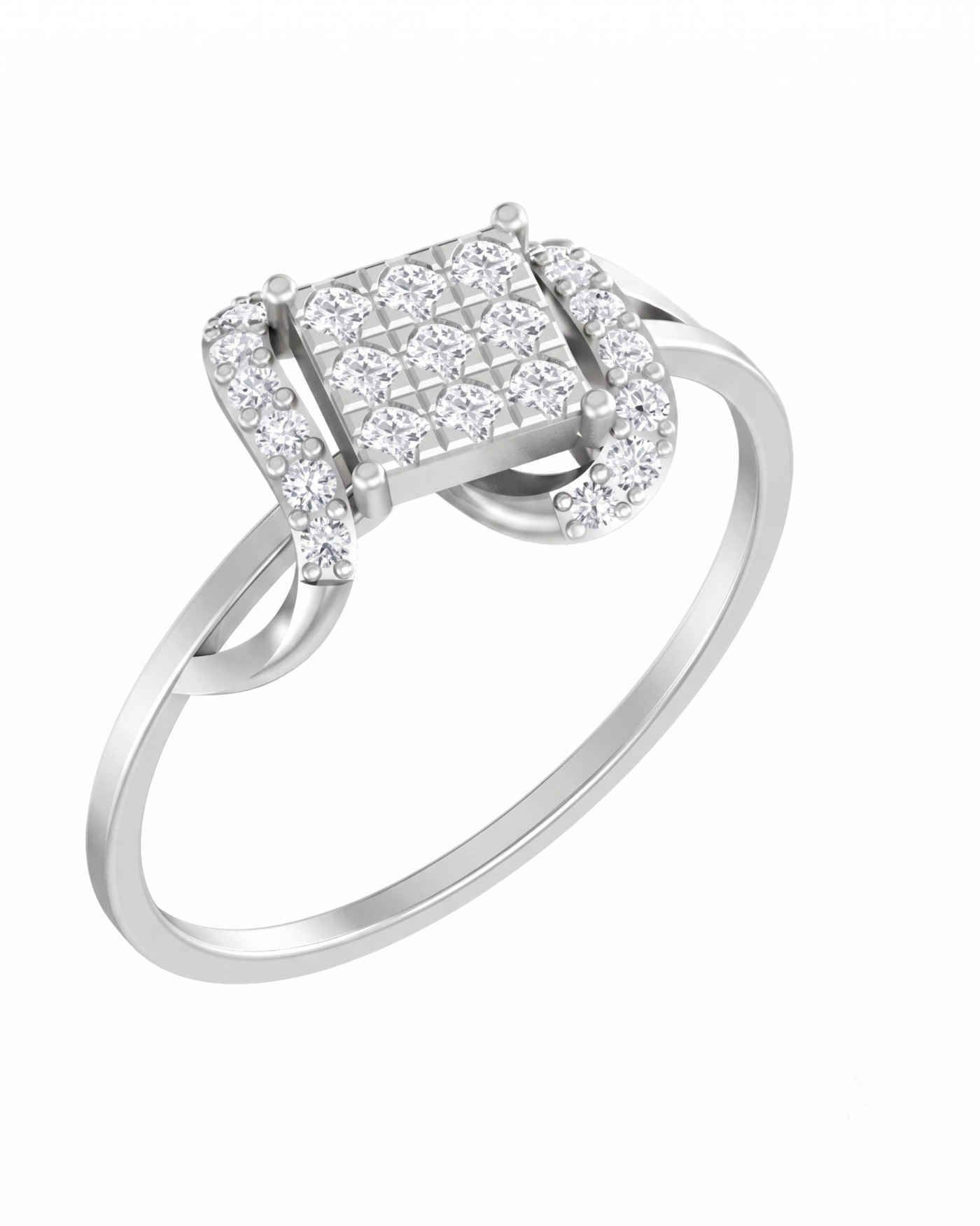 Gold & Diamond Engagement Ring For Women KRB10061