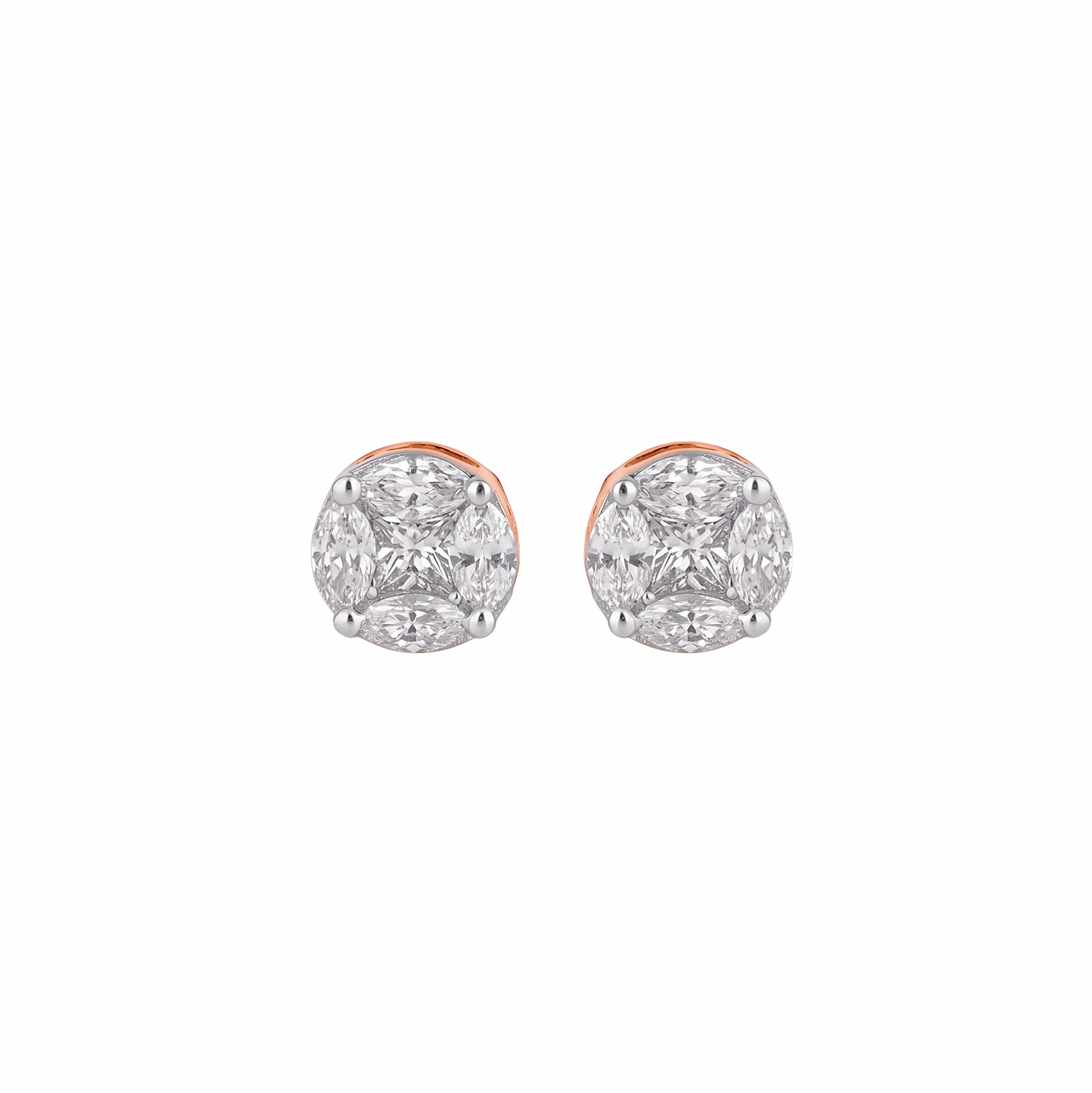 Gold & Diamond Women Stud Earring ME6007AZYD0003