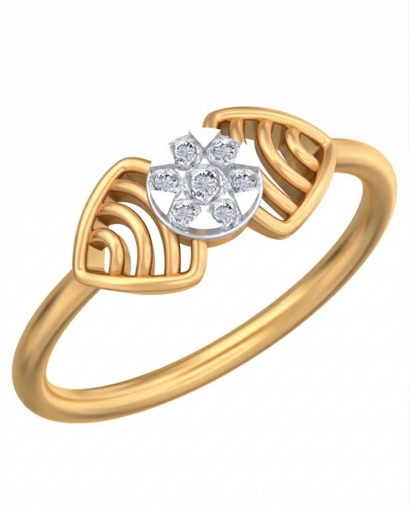 Gold & Diamond Engagement Ring For Women KRB10215