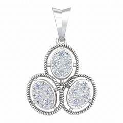 18K Gold & Diamond Partywear Pendant Set KRB40044P