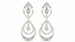 14K Gold & Diamond Women Dangler Earring KRB44058E-A