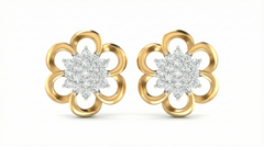 18K Gold & Diamond Women Stud Earring KRA40087E