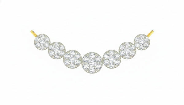 Gold & Diamond Halo Mangalsutra For Women KRC50185