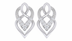 Gold & Diamond Women Stud Earring KRC40589E