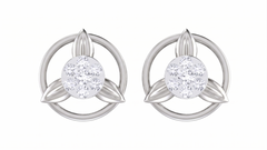 White Gold Diamond Earring | under 40k 