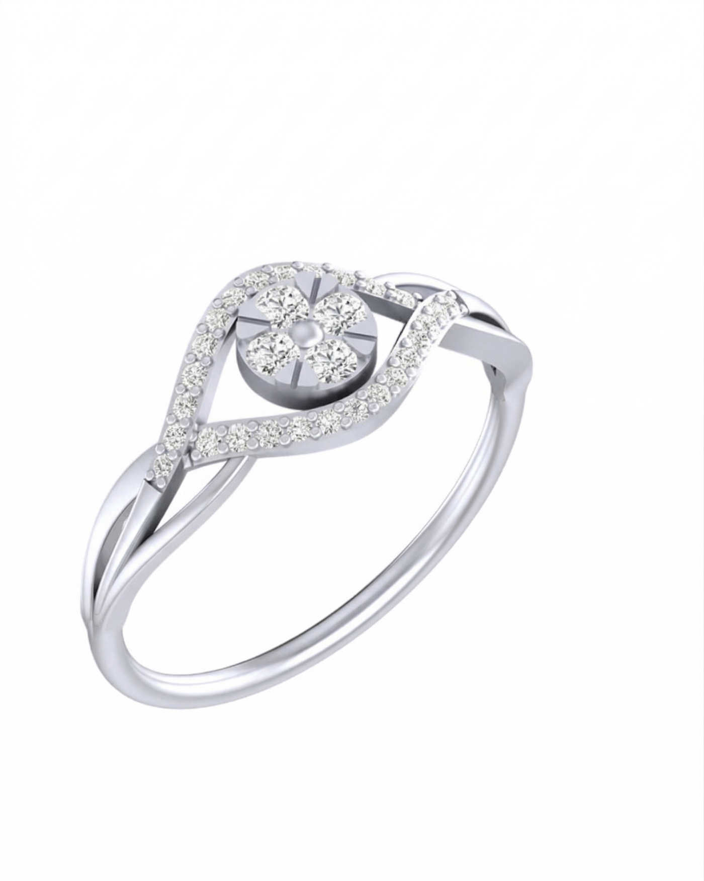 Gold & Diamond Ring For Women KRB0190