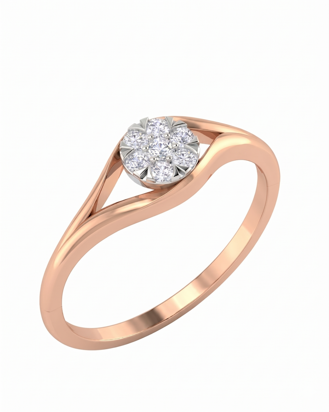Gold & Diamond Ring For Women KRC10277