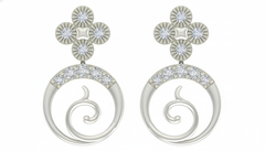 14K Gold & Diamond Women Earring KRB44056E-A