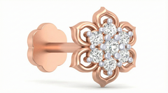 18K Gold & Diamond Stud Nose Pin KRA50250