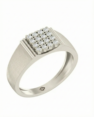 Gold & Diamond Engagement Ring For Men KRB20021