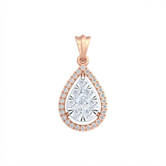 18K Gold & Diamond Partywear Pendant Set KRB40027P