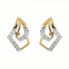 14K Gold & Diamond Women Stud Earring KRH44130E