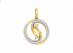 18K Gold & Diamond Floral Pendant Set KRK40186P