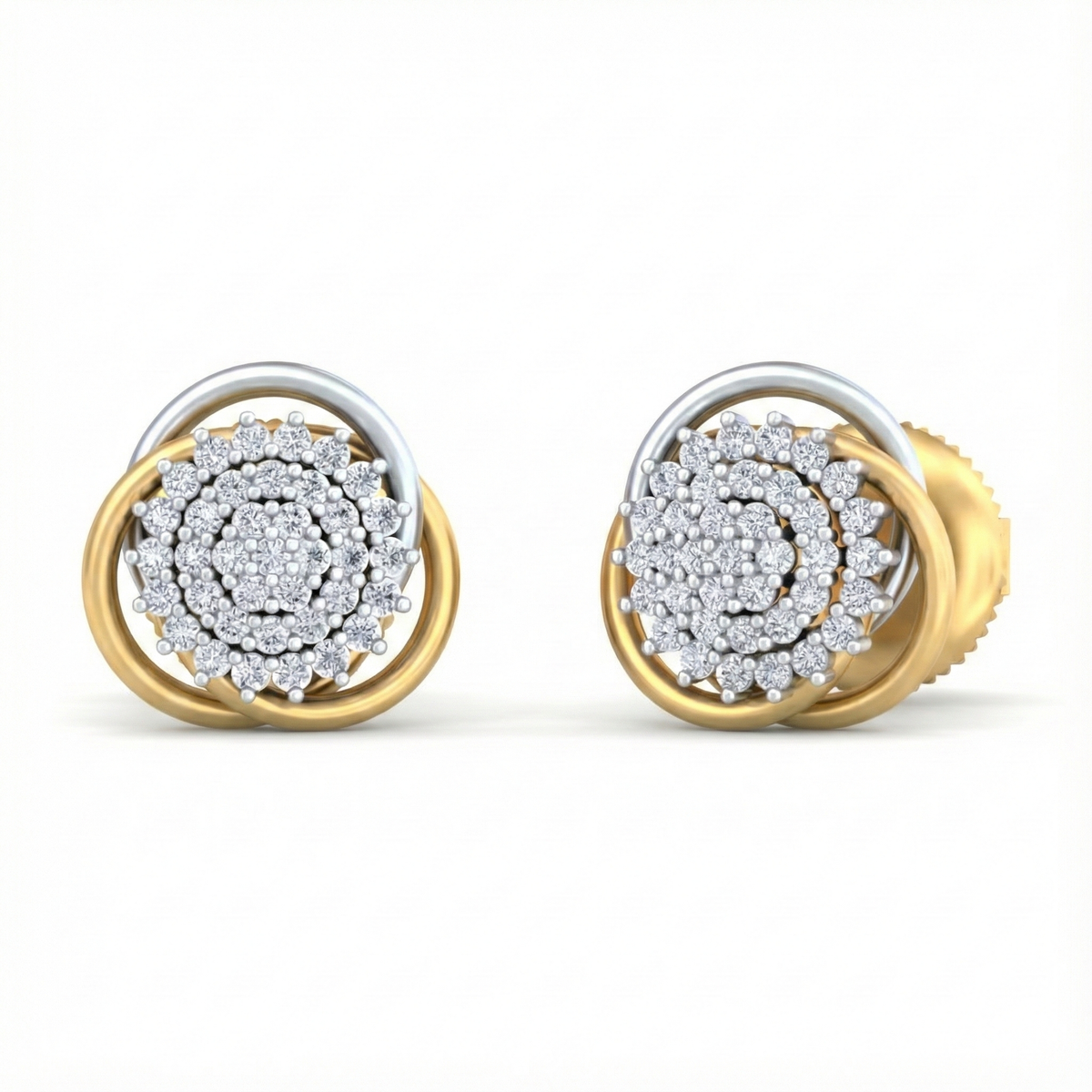 18K Gold & Diamond Women Stud Earring KRB40001E