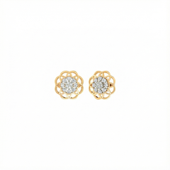 18K Gold & Diamond Engagement Earring For Women PER-172