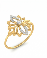 18K Gold & Diamond Engagement Ring For Women PLR-197