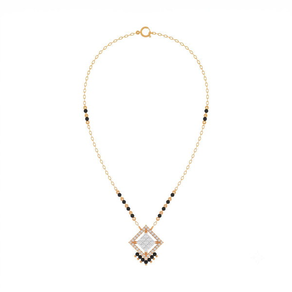 Gold & Diamond Beaded Women Mangalsutra | KRC50200 | Kesav Diamond