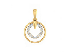18K Gold & Diamond Dailywear Pendant KSK101
