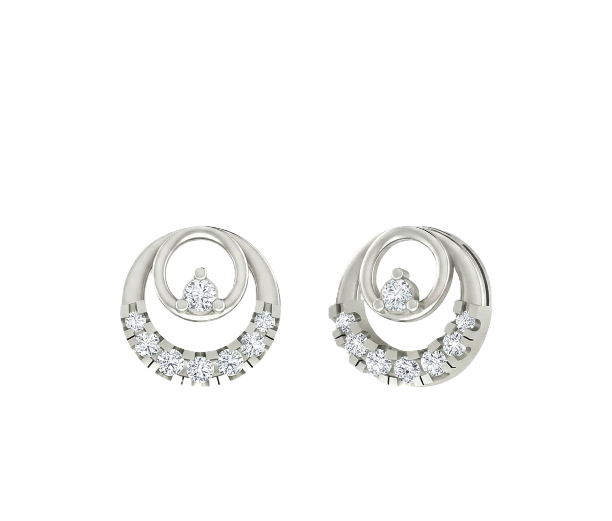White Gold Diamond Earring | under 40k 