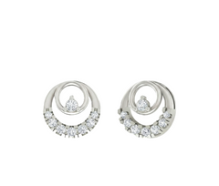 White Gold Diamond Earring | under 40k 