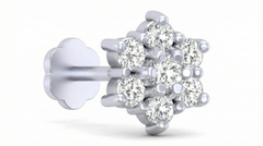 18K Gold & Diamond Stud Nose Pin KRA50010