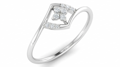 18K Gold & Diamond Dailywear Ring For Women KRB10153-A