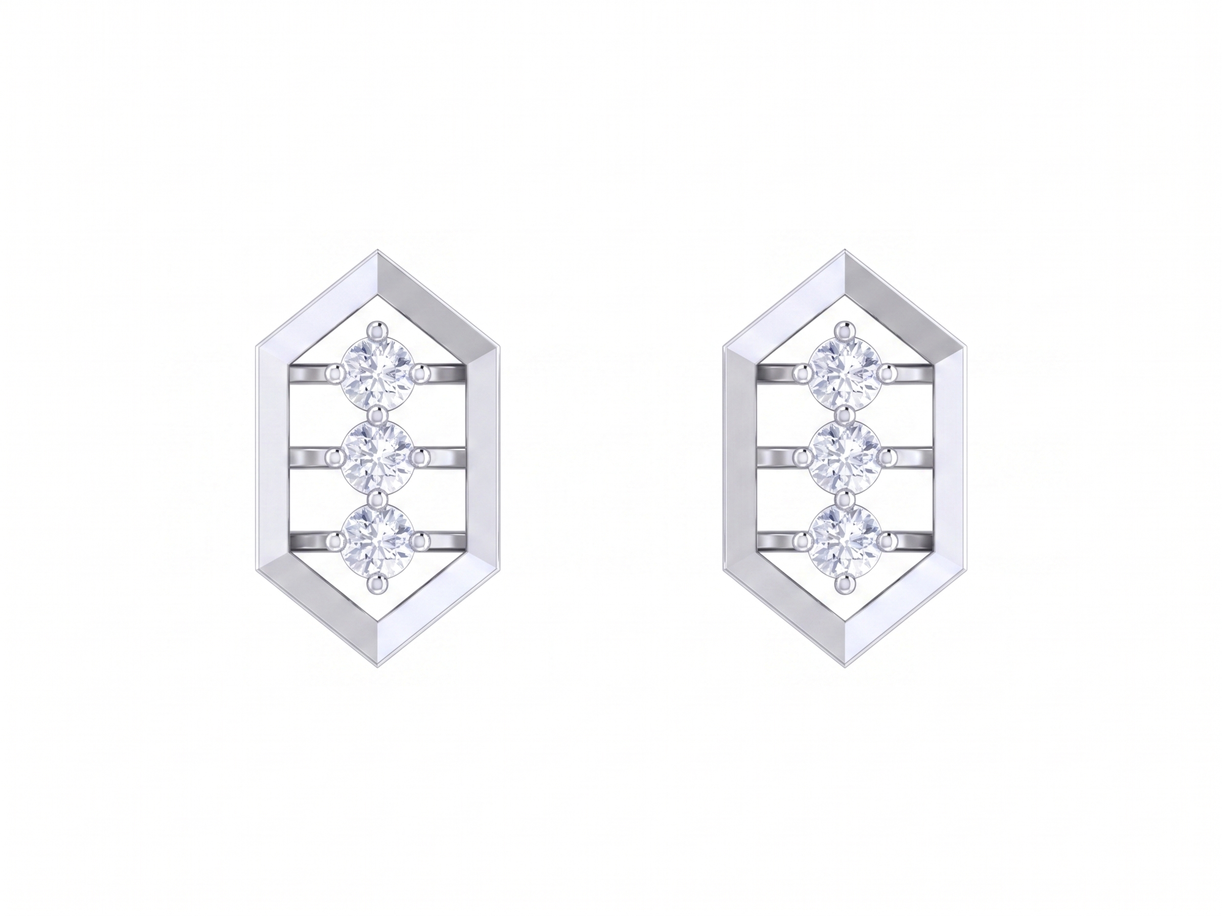 White Gold Diamond Earring | under 40k 