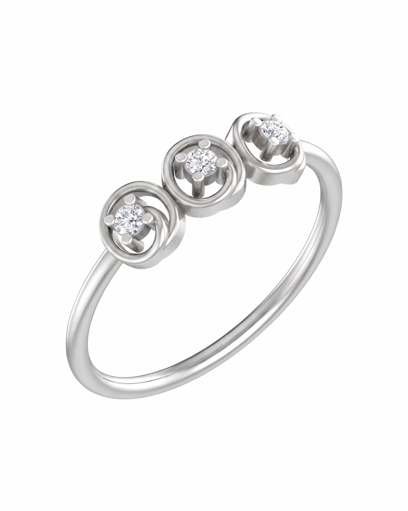 Gold & Diamond Dailywear Ring For Women KRC10691