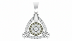 18K Gold & Diamond Floral PENDANT SET KRA40013P