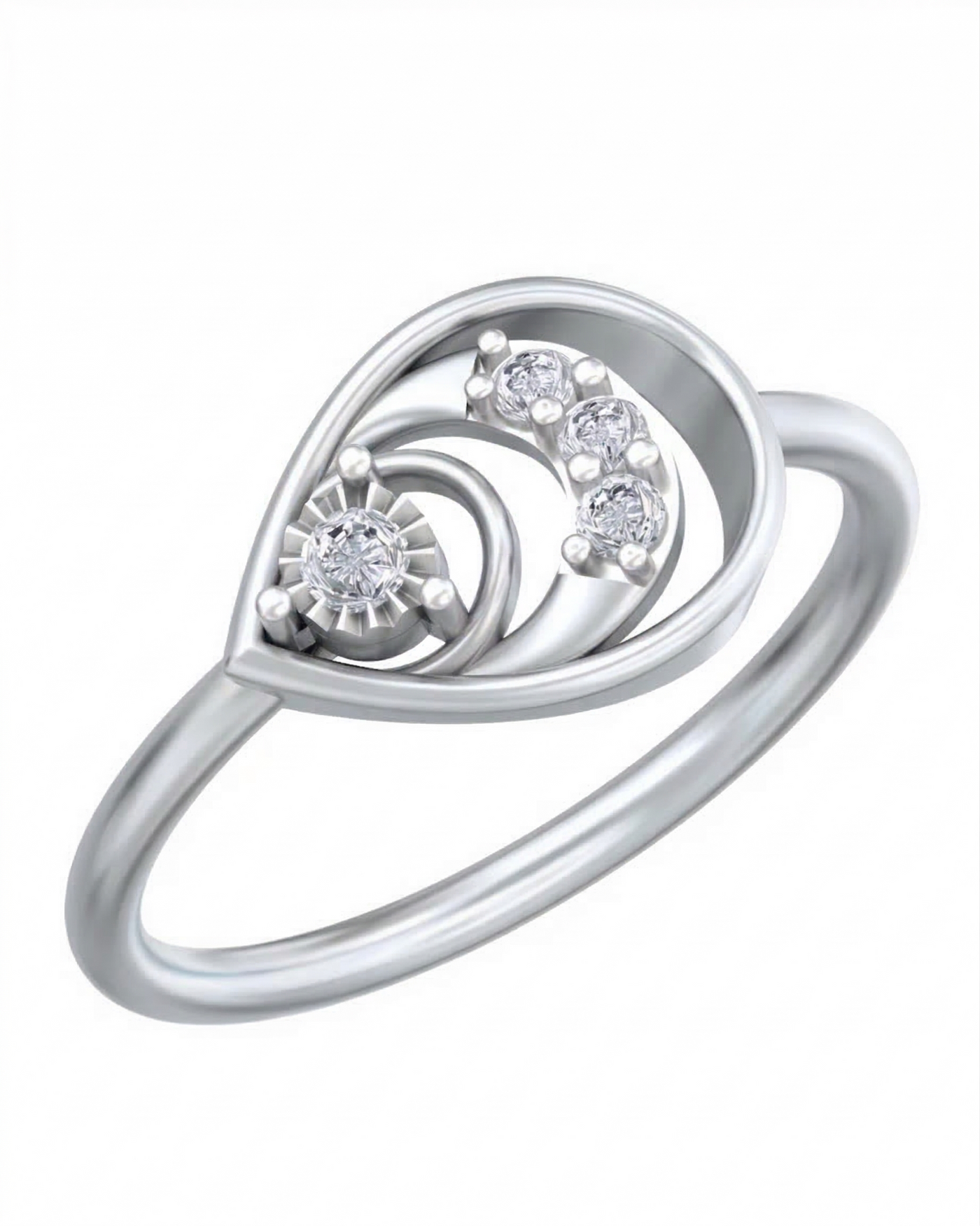 Gold & Diamond Ring For Women KRC10746