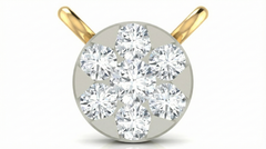 18K Gold & Diamond Round Mangalsutra For Women KRA90143