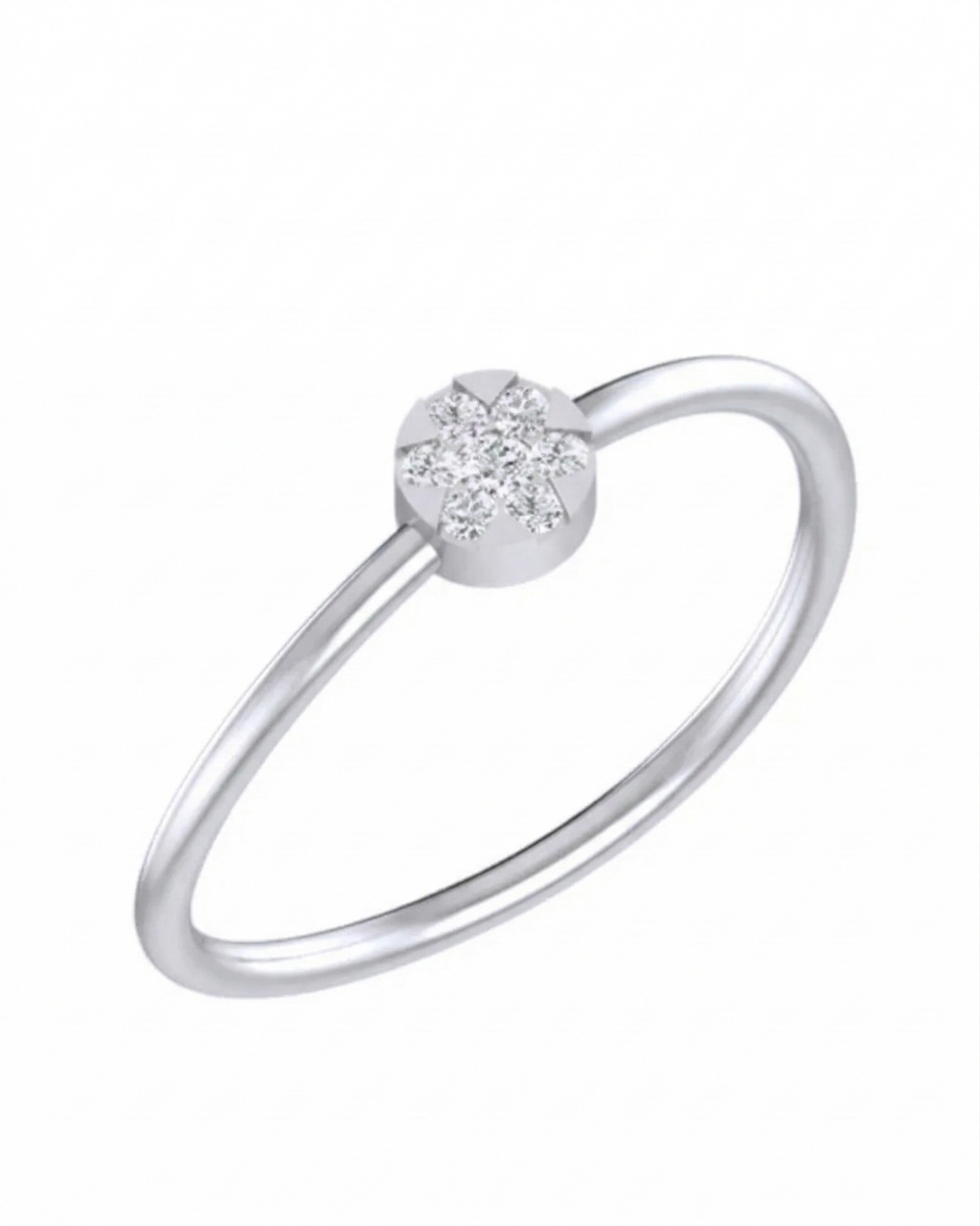 Gold & Diamond Lightweight Ring For Women KRB10119