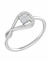 18K Gold & Diamond Dailywear Ring For Women KRB10093-A