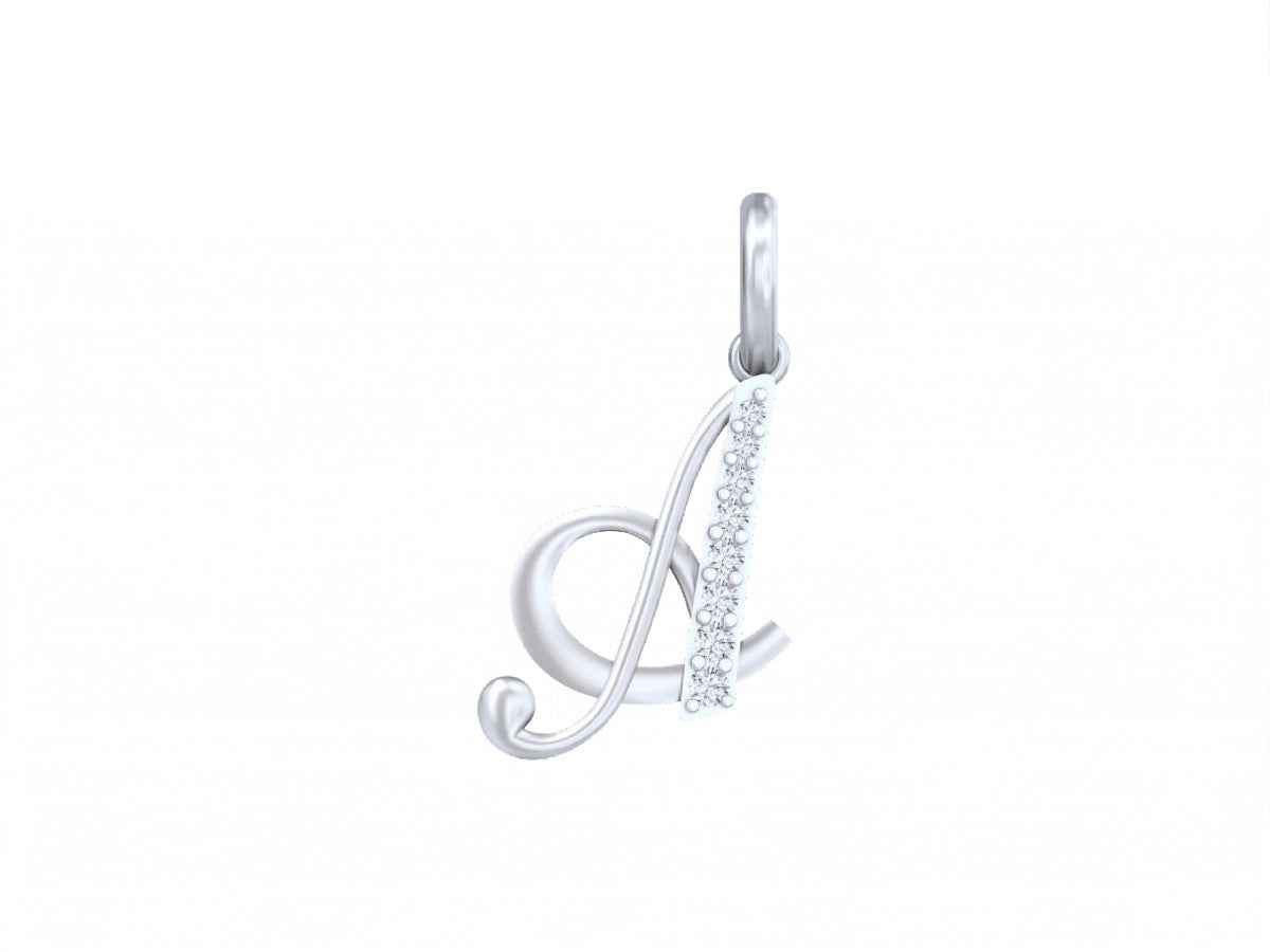 Graceful diamond pendant with luxurious gold finish.
