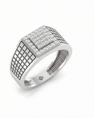 Gold & Diamond Engagement Ring For Men KRB20015