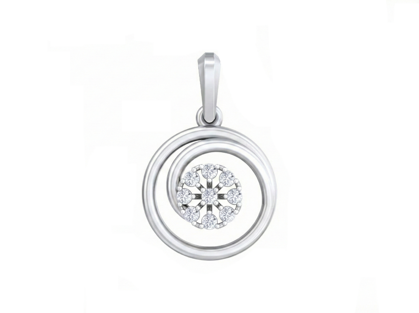 Gold & Diamond Round-Shaped Pendant KRB40231